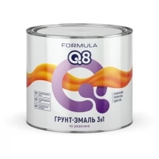 Грунт-эмаль по ржавчине Formula Q8 3 в 1, матовая, 1,9 кг, белая